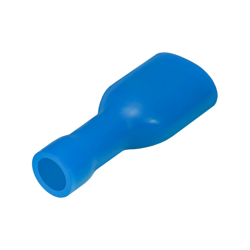 Heschen Female Quick Disconnects Vinyl Fully Insulated, FDFD2-250, 6.3 x 0.8 mm Cable Terminal, for 1.5-2.5mmÂ² (16-14 AWG), Blue, 100Pack - Image 5